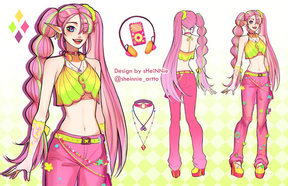 first original model character design